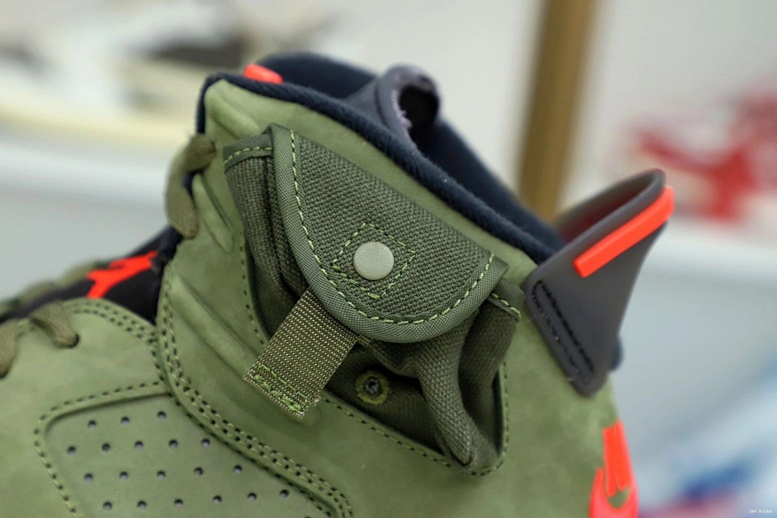 Affordable Kimikick SCOTT TRAVIS RETRO AIR X 6 'OLIVE' 1983 JORDAN 1225